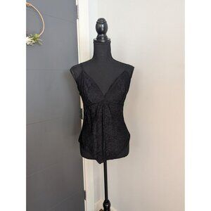 Soma Intimates Black‎ Lace Cheeky Bodysuit Size Large